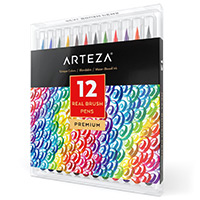 Arteza Watercolor Brush Pens - 12 Pcs