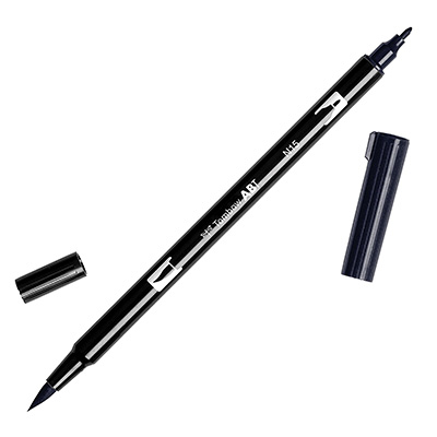 Tombow N15 Black Dual Brush Pen Art Marker